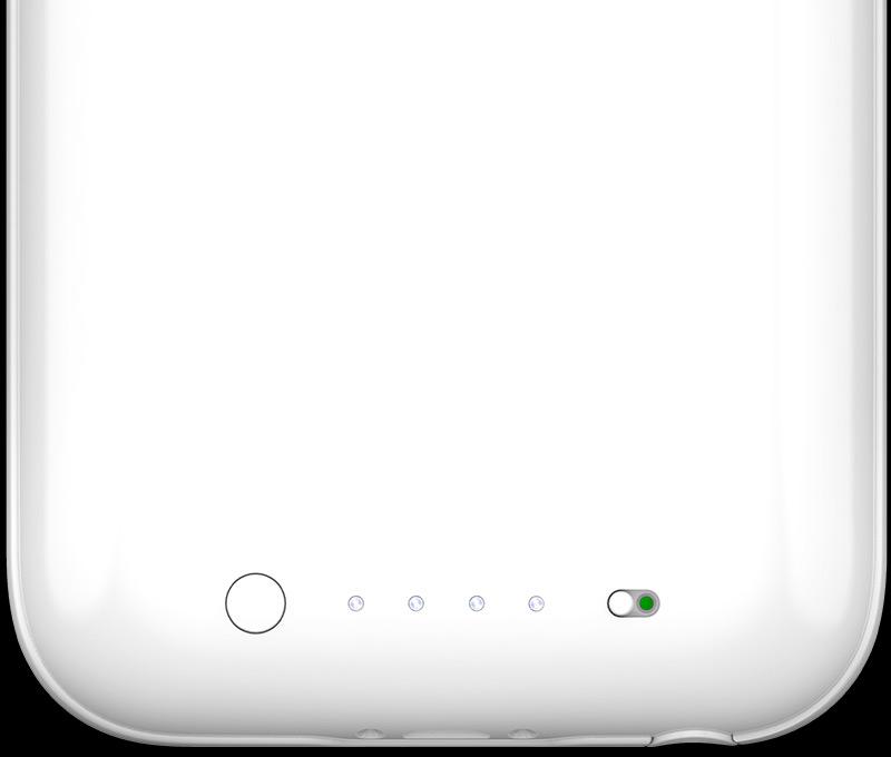 Mophie Juice Pack Air for iPhone 6 - charge anywhere by flipping a switch